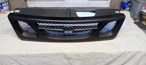 SAAB 9-3 (98-03) SATIN BLACK GRILL WITH DIAMOND CUT ALLOY MESH HIRSCH REPLICA - Picture 1 of 9