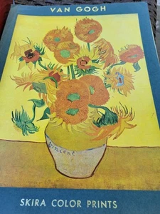 Vintage Skira 5 Van Gogh Prints In Folder - Imagen 1 de 7