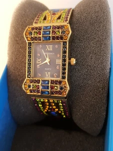 Reloj Heidi Daus Timpece atemporal cuarzo abrazadera cristales Swarovski + caja original - Imagen 1 de 13