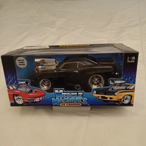 2000 Muscle Machines Funline  1969 Chevrolet Camaro Black 1/18 '69 Chevy NIB - Picture 1 of 21
