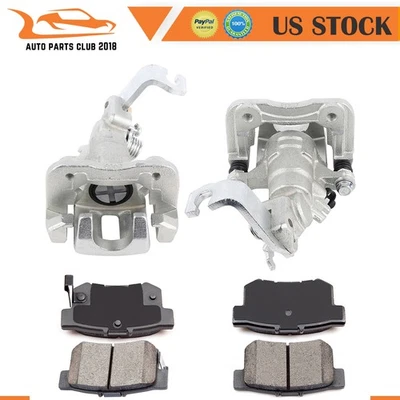 Pinzas de freno con soporte pastillas de cerámica para 04-07 Acura TSX Honda Accord trasero Foto 1 de 4