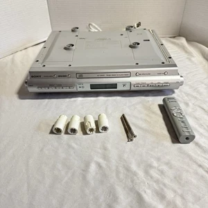 SONY ICF-CDK50 Under Cabinet AM/FM Radio CD Player w/ Remote & Hardware TESTED - Picture 1 of 9