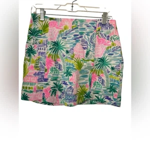 Lilly Pulitzer Becky Colorful Palm Print Mini Skort - Bild 1 von 7