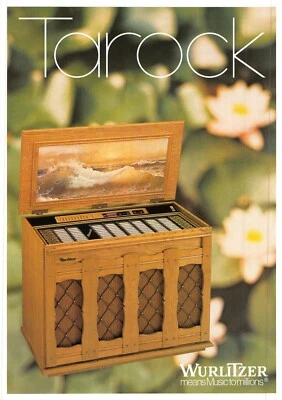 Wurlitzer Tarock Jukebox Advertisement Sales Flyer 1970s C 021219AME - Image 1 of 2
