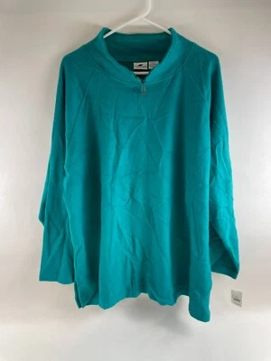 Chaqueta Pro Spirit para mujer talla grande verde azulado polar de gran tamaño cremallera cuello falso nueva con etiquetas Foto 1 de 4