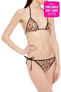 PVP €234 M COLECCIÓN MISSONI Conjunto de Bikini Triángulo IT50 US14 UK18 3XL Lados de Corbata - Imagen 1 de 7