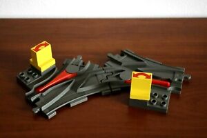Lego Duplo Train Set 2736 Switching Tracks - Dark (old) Gray Color vintage 1993