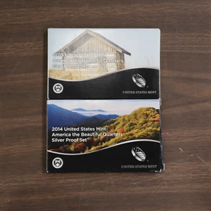 2014 & 2015 US Mint America the Beautiful Quarters Silver Proof Sets - 10 Coins - Picture 1 of 4