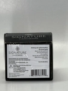 Signature Hardware SHASB2BG Sinktop Air Switch Button | Brushed Gold - Picture 1 of 1