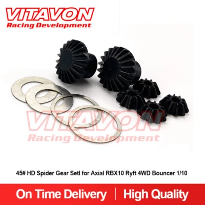 Vitavon  CNC 45# HD Spider Gear Setl for Axial RBX10 Ryft 4WD Bouncer 1/10 - Image 1 of 4