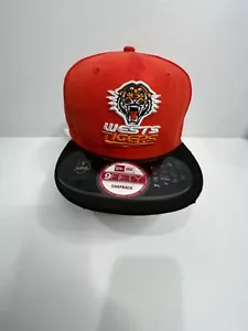 West Tigers NRL New Era 9fifty Players Supporters Media Hat Cap Snapback Orange - Picture 1 of 8