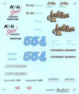 Slixx 8022 Gasser Mini Sheet #8 1/24 1/25 Drag decal - Picture 1 of 1