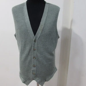 VIYELLA Mens VTG V Neck Sleeveless Cardigan Chest 40/42 UK Size XL REF (Y00991) - Picture 1 of 13