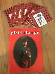 Vintage 1967 MacDonald Plaid Stamps Sales Catalog & 10 Stamp Books - Picture 1 of 12