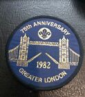 75th Anniversary of Scouts 1982 Greater London Badge