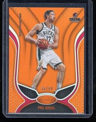 PAU GASOL 2019-20 Certified ORANGE /99 Milwaukee Bucks #60 - Image 1 of 2