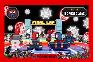 EDGE OF SPIDER-VERSE #1 - MATTHEW WAITE - 8 BIT MARIO KART VARIANT - EXCLUSIVE - Picture 1 of 2