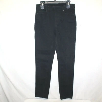 DG2 women's pull on belt loops 5% spandex black stretch pants size Small NEW - Image 1 of 3