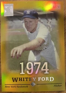 2004 TOPPS TRIBUTE WHITEY FORD GOLD REFRACTOR #72 30/74 NEW YORK YANKEES 💎🔥 - Picture 1 of 2