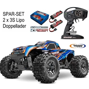 Traxxas Stampede 4x4 Vxl Orange+2x 3S 5000 MAH Battery And Double Charger - Picture 1 of 8