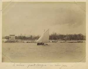 Argenteuil. Le Courlis, Boot des Bildhauers Paul de Boulongne. 1889. - Bild 1 von 1