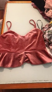 velvet crop top - Picture 1 of 1