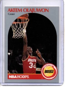 1991-1992 NBA HOOPS #127 HAKEEM OLAJUWON HOUSTON ROCKETS (HALL OF FAMER) - Picture 1 of 2