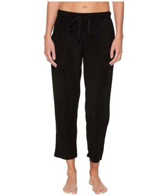 N by Natori L42014 Womens Black Terry Lounge Capri Pants Size S - Image 1 of 4