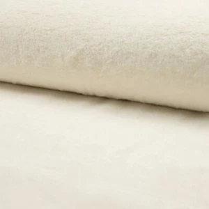 LUXURY Short Plush Super Soft Faux Fur Fabric Material - ECRU - Picture 1 of 1