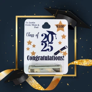 Personalized Graduation Money Card, Grad Gift, Gift for Graduate, Gift for Teens - Picture 1 of 11