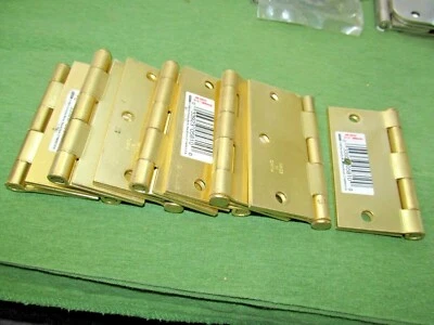 9 nuevas bisagras de acero color latón 31/2" - pn 08-3022 Foto 1 de 4