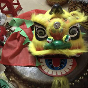 Chinese Folk Art Children Toys Lion Mascot Dance Costume Wool Southern Lion