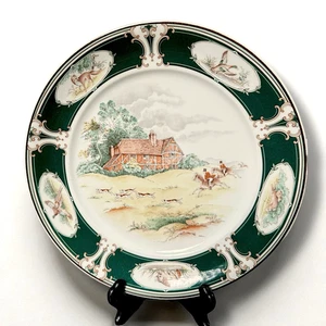 Plato de cena NORITAKE Keltcraft Ireland 'Pursuit' 9170 patrón de caza de zorro 10,5" - Imagen 1 de 13