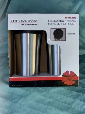 New Thermocafé By Thermos Insulated Travel Tumbler Gift Set of Two 16oz. - Image 1 of 4