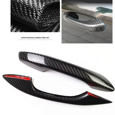 Door Handle Covers Trim w/o hole For 2016-2020 2019 Porsche 718 Boxster Cayman - Imagem 1 de 4