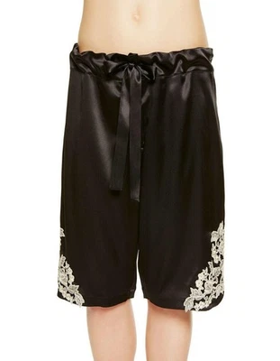 Bermudas para dormir de seda negras La Perla Maison M 46 10 $848 Foto 1 de 3