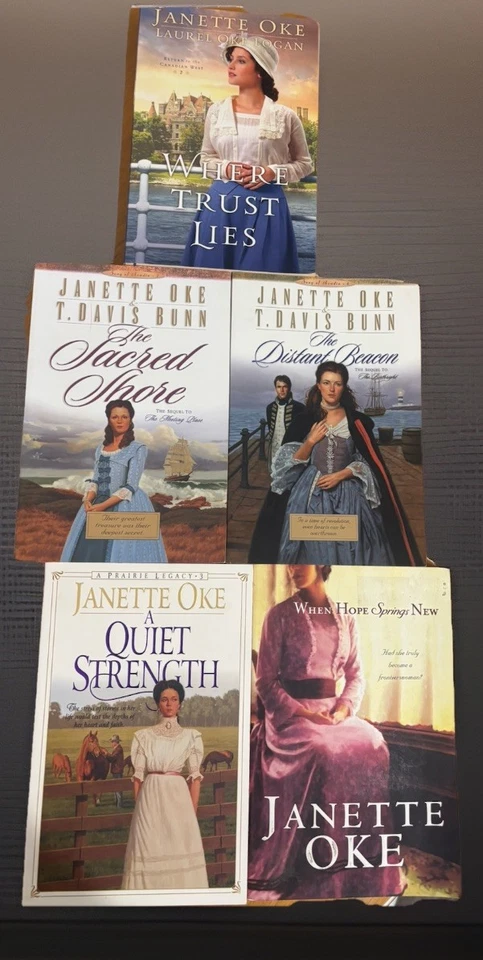 Janette Oke Book Lot Of 5 Paperback Books Mixed Series Foto 1 de 4