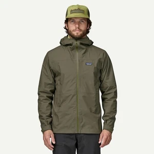 Giacca antipioggia uomo Patagonia Boulder Fork bacino verde nuova con etichetta taglia XL $229 escursionismo - Foto 1 di 17