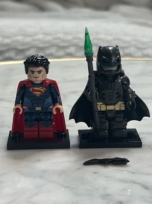 Lego Batman vs Superman Custom Printed Minifigure Lot zack snyder cut Wayne Kent - Image 1 of 3