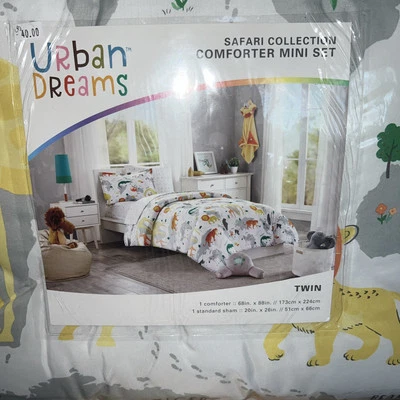 URBAN DREAMS сафари Twin одеяло, новый с Ярлыками - Изображение 1 из 4