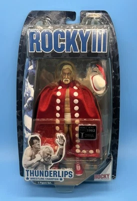 RARO! Figura Jakks Pacific Rocky III Thunderlips - Hulk Hogan WWF WWE Wrestling Foto 1 de 4