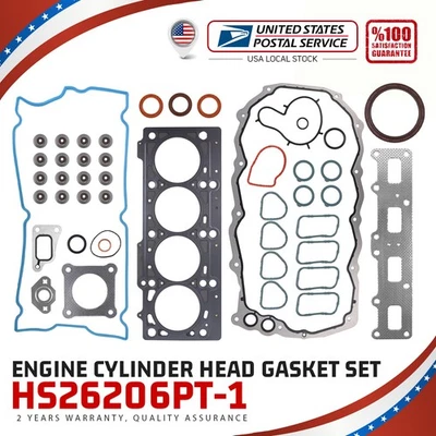 Juego de juntas de culata de motor para Chrysler PT Cruiser Jeep 2002-2009 2,4 L DOHC VIN Foto 1 de 4