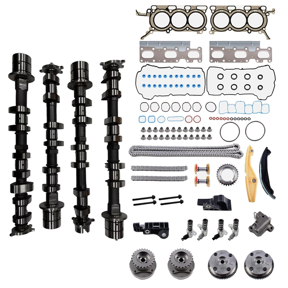 3.5L 4PC Camshaft Timing Chain Kit W/VVT Sprocket Kit Fit Ford F-150 Lincoln MKX - Изображение 1 из 4
