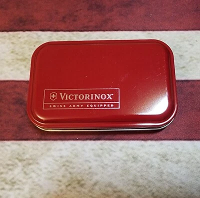 VICTORINOX SUPELCO Swiss Army Knife in Tin Box Cute Little Knife, NEW Foto 1 de 4