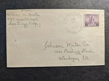 USS MARBLEHEAD CL-12 Naval Cover 1933 Sailor's Mail