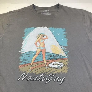 T-SHIRT THE WATER SOUL NAUTI Guy BARCA IN BARCA con T-SHIRT BIONDA Taglia Uomo L - Foto 1 di 6