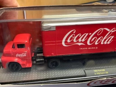 Coke cola M2 MACHINES Hauler 1956 Ford COE & 56 Ford pickup  - Image 1 of 4
