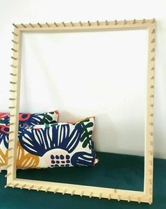 Weaving Loom Frame 30" x 24" Rectangle - Pom Pom Blankets - Dowels - Knitting - Picture 1 of 5
