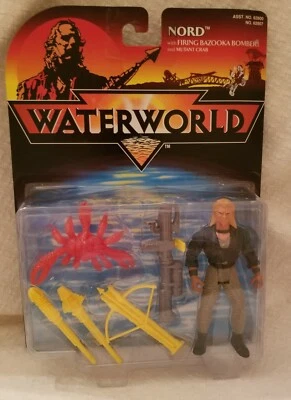 Boneco de ação vintage Waterworld Nord com disparo bombardeiro Bazzoka - Imagem 1 de 4