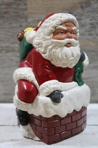 Figurine craie SANTA CLAUS ancienne vintage antique décor vacances Noël 6,5 poucesT - Photo 1 sur 7